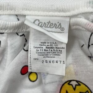 SOLDCarter's Vintage Newborn Gown Layette 90's Balloon Bear Red Yellow Blue